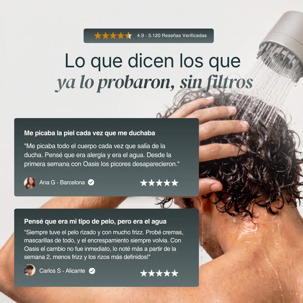 Aqua d'Vida Cabezal con Sistema de Filtración 15 Etapas + Vitamina C