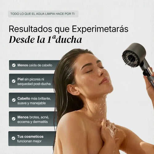 Aqua d'Vida Cabezal con Sistema de Filtración 15 Etapas + Vitamina C